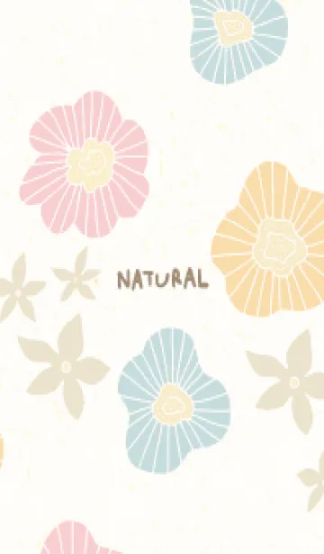 [LINE着せ替え] 4色のかわいい花3の画像1