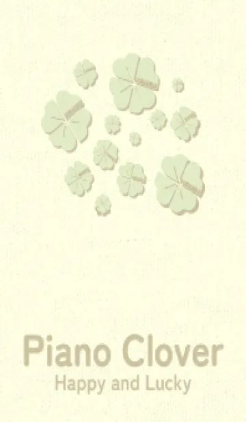 [LINE着せ替え] Piano clover ティーグリーンの画像1