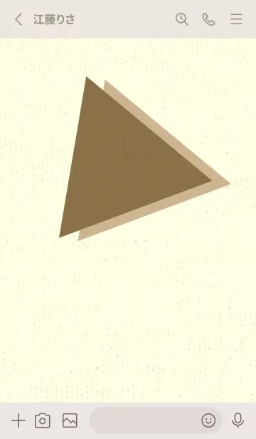 [LINE着せ替え] 三角型の着せかえ 小鹿色の画像2