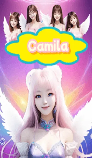 [LINE着せ替え] Camila beautiful angel G06の画像1