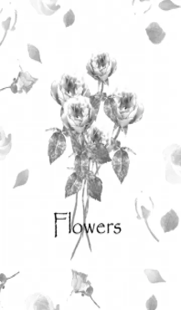 [LINE着せ替え] アンティークフラワーのバラのある暮らし1の画像1