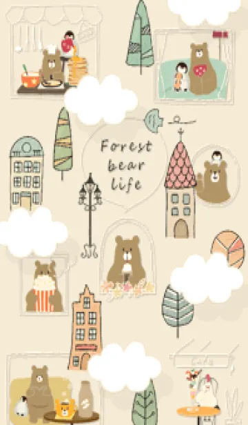 [LINE着せ替え] yellow♡クマのイラスト14_1の画像1