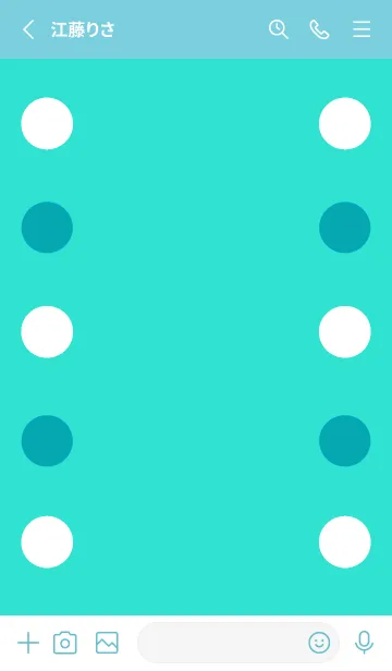 [LINE着せ替え] シンプルドット -105の画像2