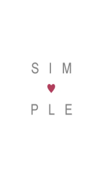 [LINE着せ替え] SIMPLE HEART 126の画像1