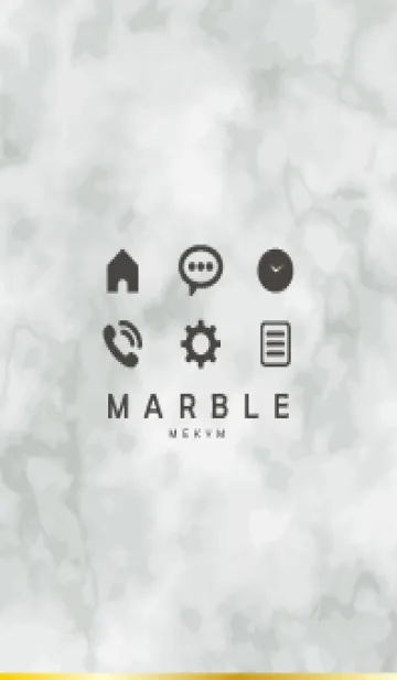 [LINE着せ替え] MONOTONE MARBLE-ICON 27の画像1