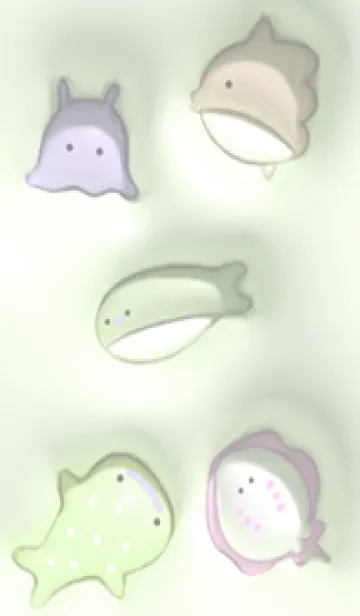[LINE着せ替え] green♡ぷっくり海の生き物08_1の画像1