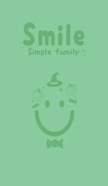 [LINE着せ替え] スマイル＆ハロウィン 葦葉色の画像1