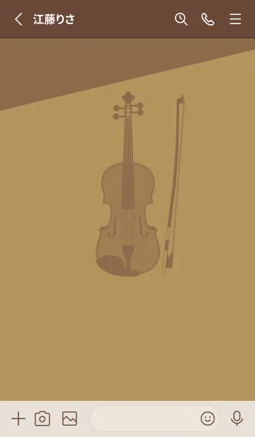 [LINE着せ替え] Violin CLR オイルイエローの画像2