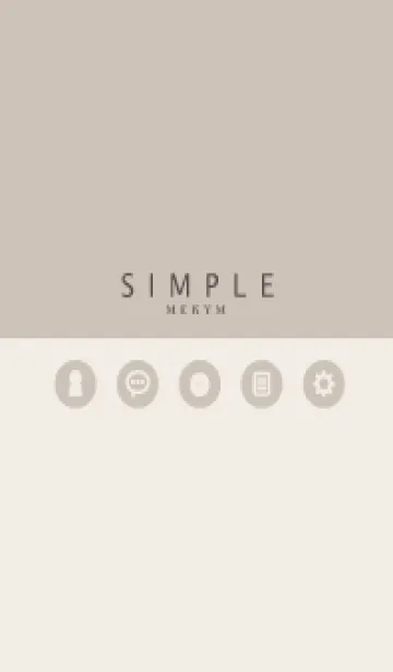 [LINE着せ替え] SIMPLE-ICON BROWN 10の画像1