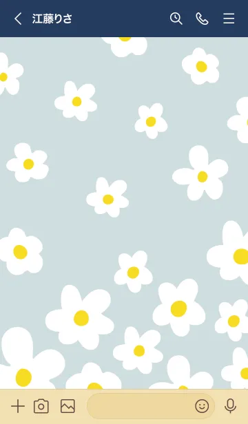 [LINE着せ替え] 白い花 斜め 舞う13の画像2