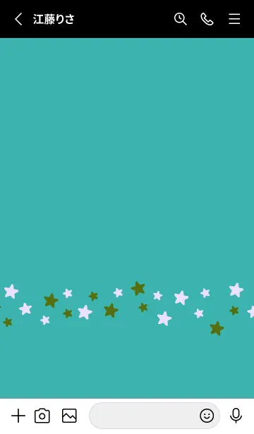 [LINE着せ替え] シンプル カラー スター 141の画像2