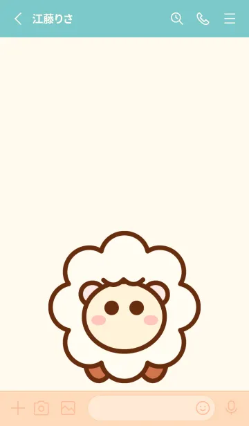 [LINE着せ替え] My baby sheep 13の画像2