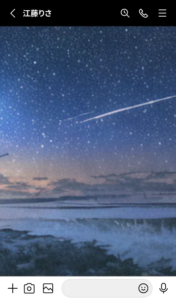 [LINE着せ替え] 秋の夜空#KK025。の画像2