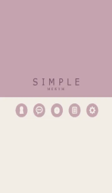 [LINE着せ替え] SIMPLE-ICON PINK 10の画像1