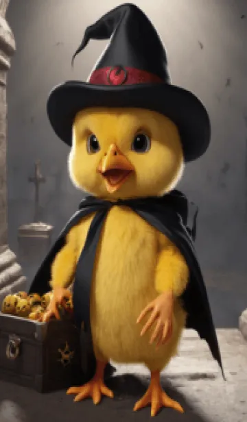 [LINE着せ替え] halloween baby chickの画像1