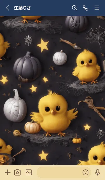 [LINE着せ替え] halloween baby chickの画像2