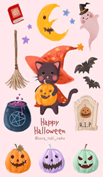 [LINE着せ替え] 猫さんとハロウィン♡♡の画像1