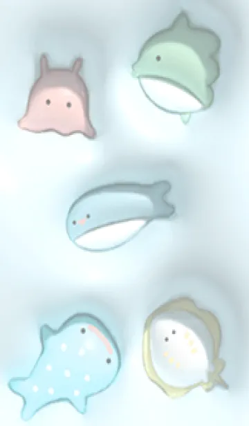Gray♡ぷっくり海の生き物01_1の着せ替えメイン画像