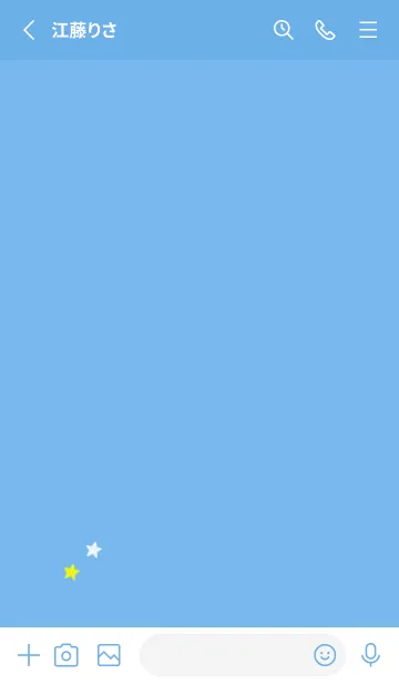 [LINE着せ替え] ねことお星さま(blue07)の画像2