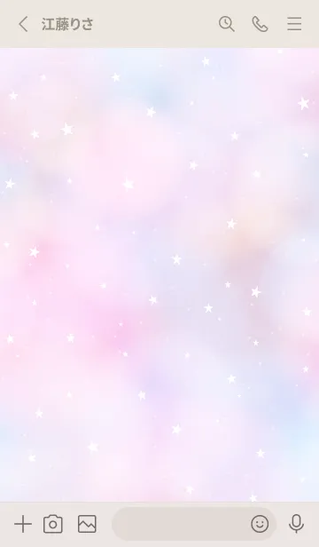 [LINE着せ替え] YUMEKAWAII - KIRAKIRA STAR PINKの画像2