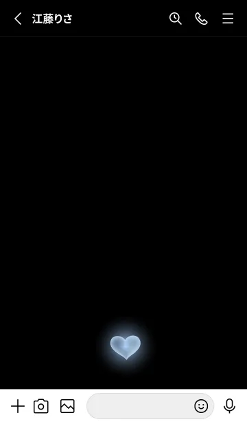 [LINE着せ替え] BLACK-HEART LIGHT 20の画像2