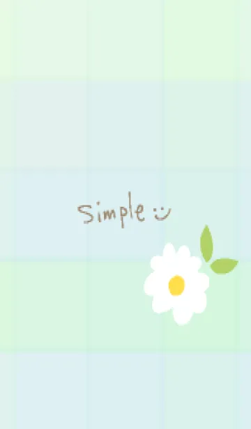 [LINE着せ替え] デイジー チェック柄23の画像1