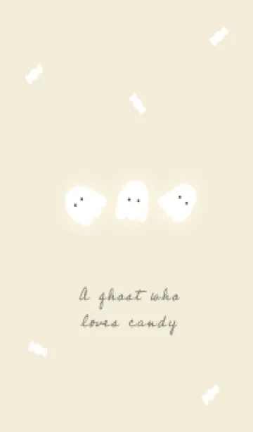 [LINE着せ替え] yellow☆飴が好きなオバケ14_1の画像1