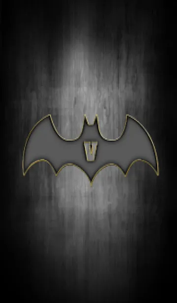 [LINE着せ替え] Enamel pin bat initial Vの画像1