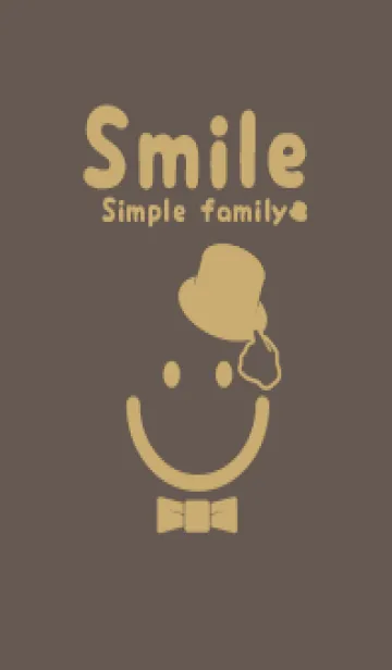 [LINE着せ替え] スマイル＆紳士 栗色の画像1