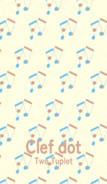 [LINE着せ替え] 2連符柄  フォゲットミーナットブルーの画像1