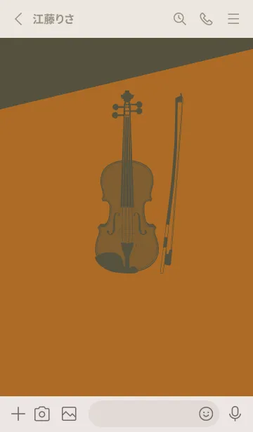 [LINE着せ替え] Violin CLR ブロンズの画像2