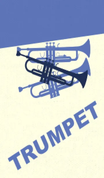 [LINE着せ替え] Trumpet CLR ネービーブルーの画像1