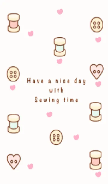 [LINE着せ替え] I love sewing time 11の画像1