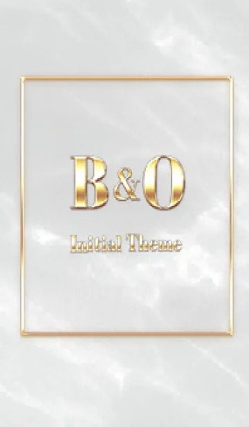 [LINE着せ替え] 【 B&O 】Initial Theme Gold - グレーの画像1