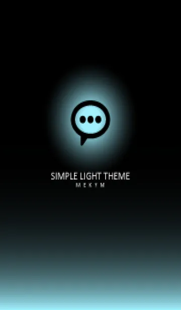 [LINE着せ替え] BLACK-SIMPLE LIGHT ICON GRADATION 20の画像1