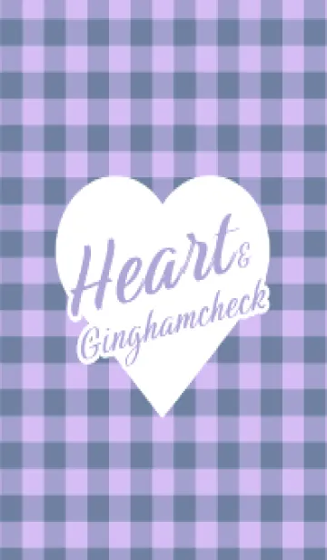 [LINE着せ替え] ハート ギンガムチェック 95の画像1