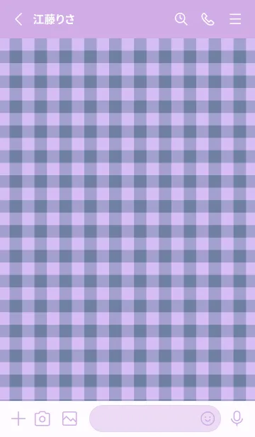 [LINE着せ替え] ハート ギンガムチェック 95の画像2