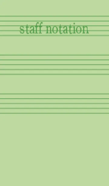 [LINE着せ替え] 五線譜1 ミストグリーンの画像1