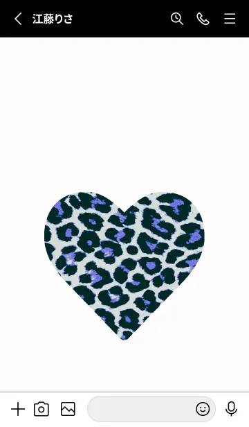[LINE着せ替え] レオパード ハート 213の画像2