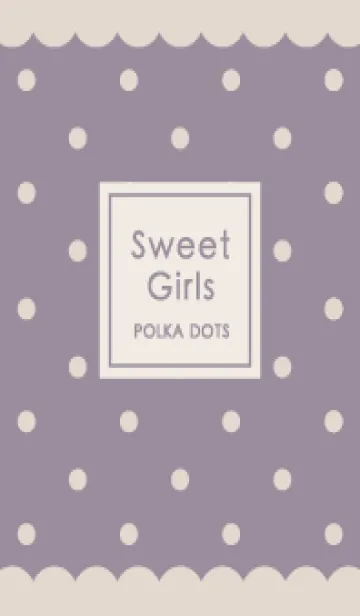 [LINE着せ替え] Sweet Polka Dots♡ラベンダーの画像1