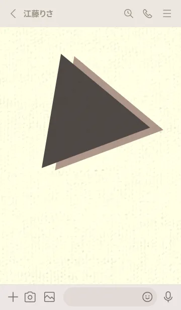 [LINE着せ替え] 三角型の着せかえ トープの画像2