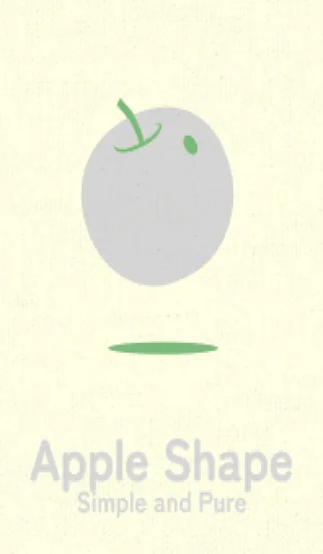 [LINE着せ替え] りんご型のきせかえ 浅葱鼠の画像1