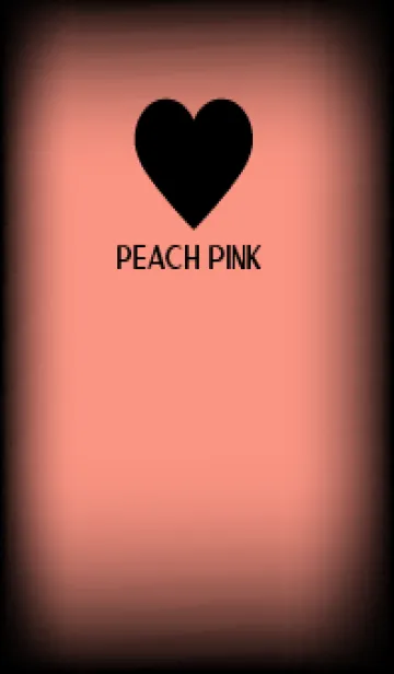 [LINE着せ替え] Black & Peach Pink Theme V5 (JP)の画像1