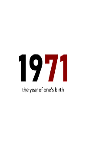 [LINE着せ替え] 1971 the year of one's birthの画像1