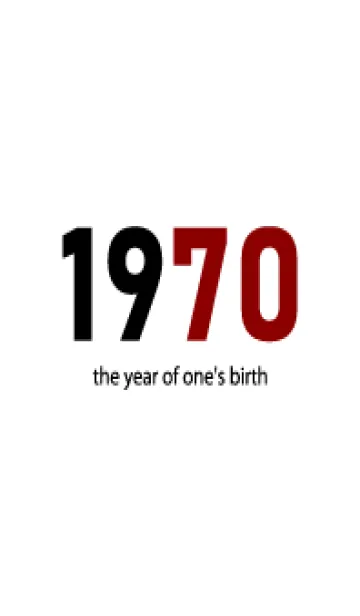 [LINE着せ替え] 1970 the year of one's birthの画像1