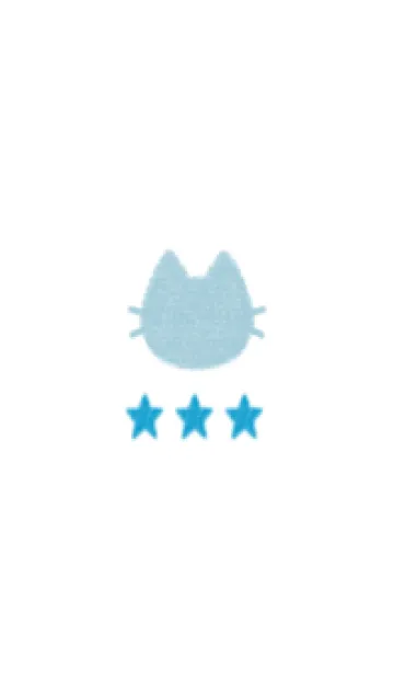 [LINE着せ替え] ねことお星さま(blue14)の画像1