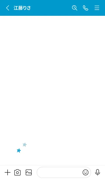 [LINE着せ替え] ねことお星さま(blue14)の画像2