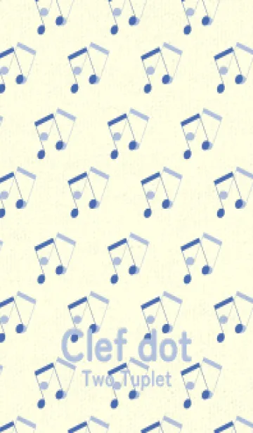 [LINE着せ替え] 2連符柄  群青色の画像1