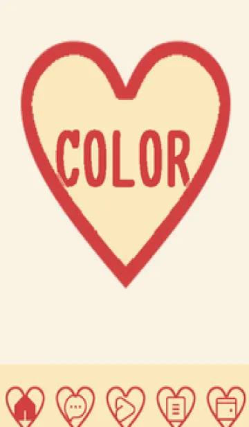 [LINE着せ替え] beige color F43の画像1