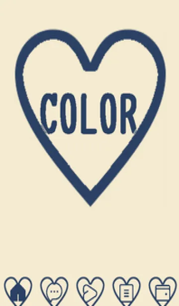 [LINE着せ替え] beige color F45の画像1